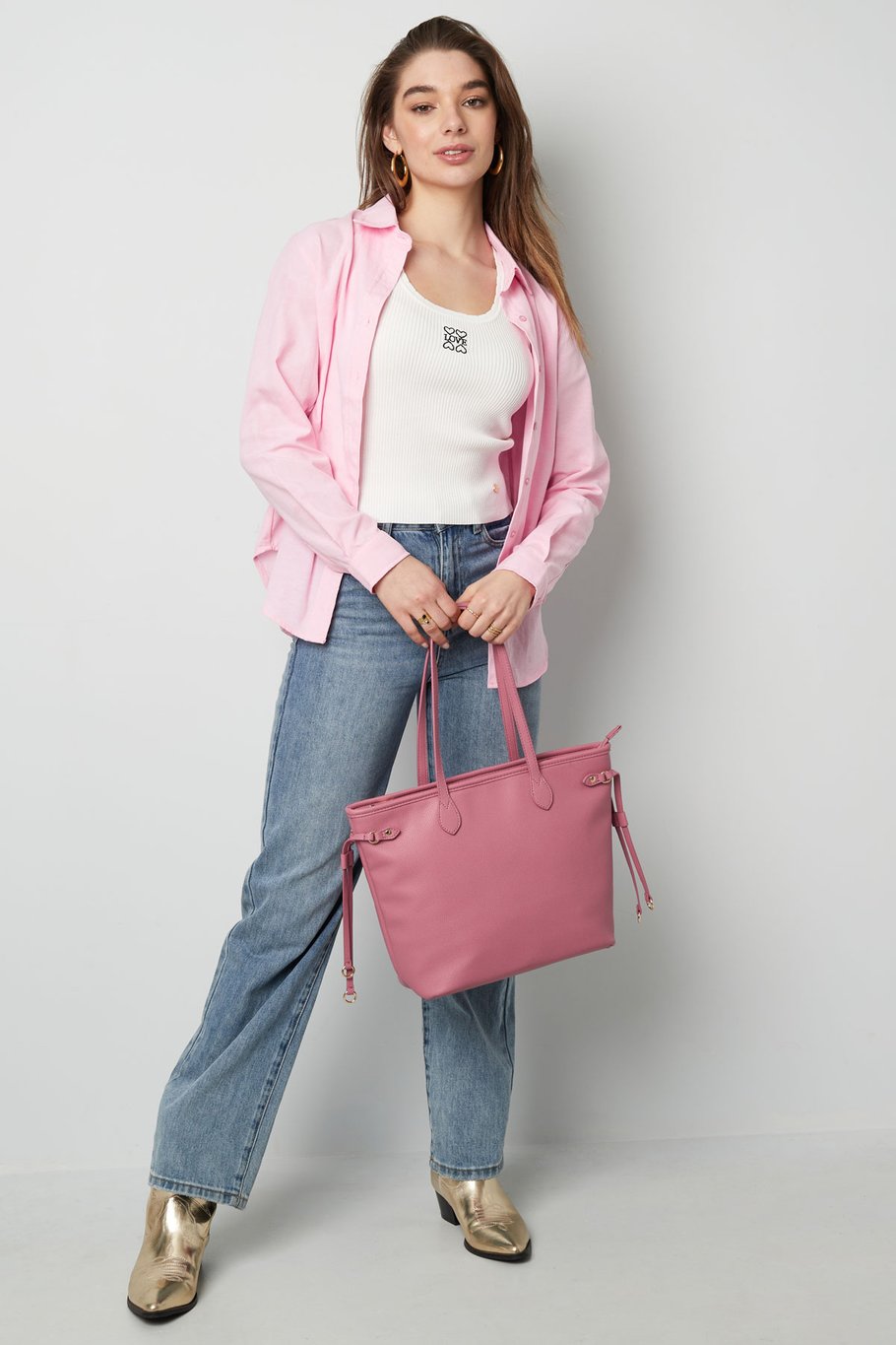 Handtasche mit Riemen - blau Bild5